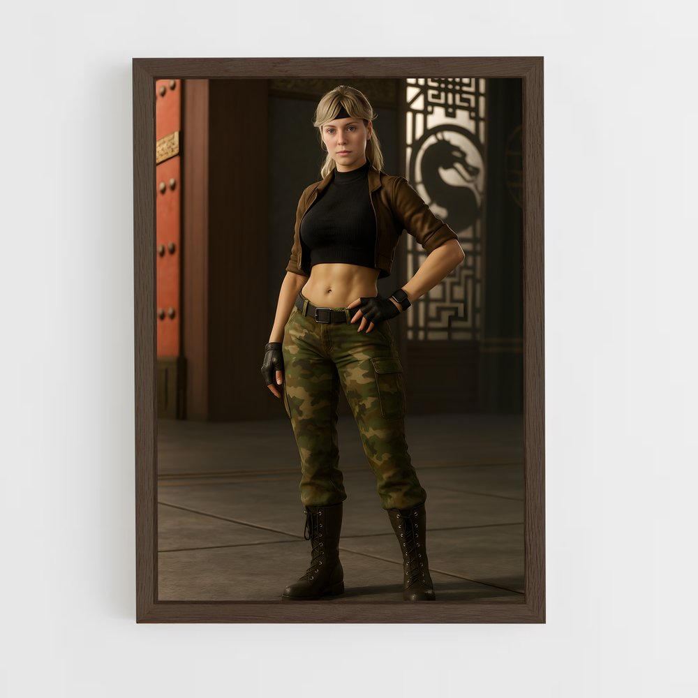 Poster Sonya blade camouflage – affiche Mortal kombat (vue 5)